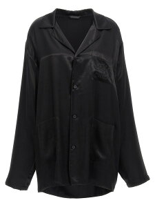 �o�����V�A�K BALENCIAGA �V���c ���f�B�[�X �u���b�N Shirts Embroidery shirt 818436TLO281000 Black �֐� �������� 2025SS ju