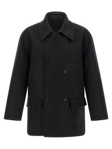 �t�F���f�B FENDI �g�����` �R�[�g �����Y �O���[ Coats and Trench Felt wool coat FW1415AOYAF0TY6 Gray �֐� �������� 2025AW ju