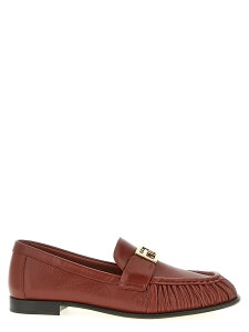 �t�F���f�B FENDI ���[�t�@�[ ���f�B�[�X �u���E�� Loafers 'Baguette' loafers 8D8756NBAF0CPN Brown �֐� �������� 2025AW ju
