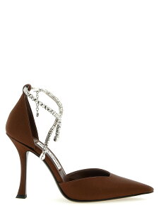 �W�~�[�`���E JIMMY CHOO �n�C�q�[�� �p���v�X ���f�B�[�X �u���E�� High heels 'Stevie' pumps STEVIE100SATBRONZE Brown �֐� �������� 2026SS ju
