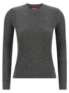 �}�b�N�X�}�[�� �X�e���f�B�I MAX MARA STUDIO �Z�[�^�[ �j�b�g�E�F�A ���f�B�[�X �O���[ Knitwear 'Marabu' sweater 2526366031600003 Gray �֐� �������� 2025AW ju