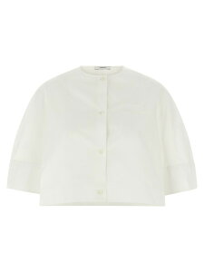 �W�o���V�B GIVENCHY �V���c ���f�B�[�X �z���C�g Shirts Cropped shirt BW61EZ1634100 White �֐� �������� 2025AW ju