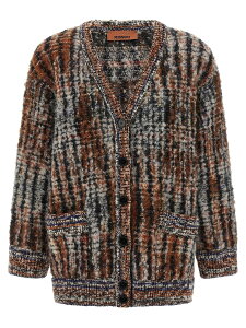 �~�b�\�[�j MISSONI �Z�[�^�[ �j�b�g�E�F�A ���f�B�[�X �}���`�J���[ Knitwear Boucle wool cardigan DS25WM1NBC005MS417U Multicolor �֐� �������� 2025AW ju
