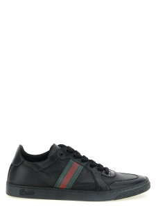 �O�b�` GUCCI �X�j�[�J�[ �����Y �u���b�N Sneakers 'Stretch' sneakers 865441AAGFF1048 Black �֐� �������� 2026SS ju
