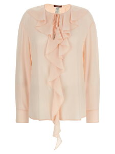 �}�b�N�X�}�[�� �X�e���f�B�I MAX MARA STUDIO �V���c ���f�B�[�X �s���N Shirts 'MstEpica' blouse 2616111031600043 Pink �֐� �������� 2026SS ju