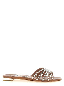 �A�N�A�Y�[�� AQUAZZURA �T���_�� ���f�B�[�X �s���N Sandals 'Tequila' slides TQLFLAS3NAPPOWDERPINK Pink �֐� �������� 2026SS ju