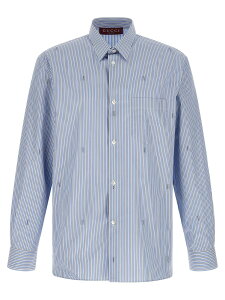 �O�b�` GUCCI �V���c �����Y �u���[ Shirts Gucci fil coupe shirt 852714ZAUBA4061 Light Blue �֐� �������� 2026SS ju