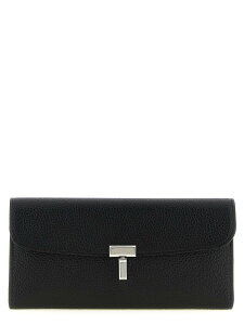 �g�[�e�� TOTEME �J�[�h�z���_�[ ���z ���f�B�[�X �u���b�N Wallets and Card Holders 'Sienna' wallet 253WAM0041LE0030001 Black �֐� �������� 2026SS ju