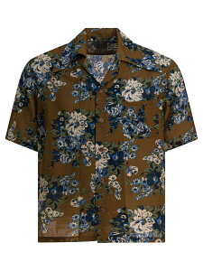 �L���s�^�� KAPITAL �V���c �����Y �O���[�� Shirts Aloha shirt K2505SS206BRK Green �֐� �������� 2025AW vi