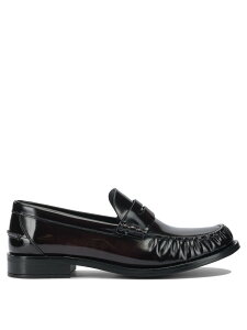 �v���_ PRADA ���[�t�@�[ ���f�B�[�X �u���E�� Loafers Brushed leather loafers 1D199OP39F0397 F 020 Brown �֐� �������� 2025AW vi