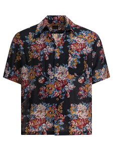 �L���s�^�� KAPITAL �V���c �����Y �u���b�N Shirts Aloha shirt K2505SS206BLK Black �֐� �������� 2025AW vi