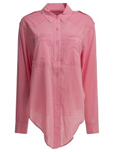 �}���� �G�g���[�� MARANT ETOILE �V���c ���f�B�[�X �s���N Shirts Valiane Shirt 26PCH0304FAD1I05E40BG Pink �֐� �������� 2026SS vi