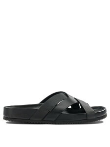 �g�� �t�H�[�h TOM FORD �t���b�g�V���[�Y �T���_�� �����Y �u���b�N Flat Shoes Braided leather slides J1586LCL527NNAA Black �֐� �������� 2026SS vi