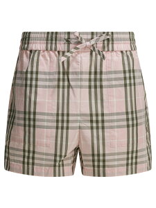 �o�[�o���[ BURBERRY �f�j���V���[�c �V���[�c ���f�B�[�X �s���N Denim shorts Evelyn Check short 8123642 Pink �֐� �������� 2026SS vi