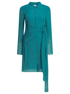 �K�j�[ GANNI �����s�[�X �h���X ���f�B�[�X �u���[ Dresses Short chemise dress A1030222ZVP Light blue �֐� �������� 2026SS vi