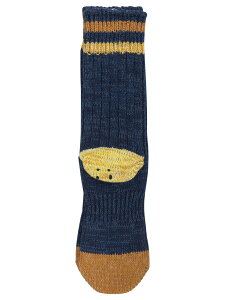 �L���s�^�� KAPITAL �C�� �\�b�N�X �����Y �u���[ Socks Rainbowy Happy Heel Socks EK-1447XSANAVY Blue �֐� �������� 2026SS vi