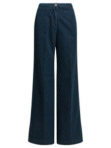 �V���t�g�W�[���Y SHAFT JEANS �f�j�� ���f�B�[�X �u���[ Jeans Flare Pin Diamond Wide Leg Jeans EP1D34E0724DENIM Blue �֐� �������� 2026SS vi