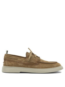 �I�t�B�`�[�l�N���G�C�e�B�u OFFICINE CREATIVE ���[�t�@�[ �����Y �u���E�� Loafers Bones 013 lace-up loafers BONES/013AERO L.CACHEMIRE ALCE Brown �֐� �������� 2026SS vi