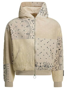 �L���s�^�� KAPITAL �X�E�F�b�g�V���c �g���[�i�[ �����Y �x�[�W�� Sweatshirts Knit Bandana Hoodie EK-1321LCBNAT Beige �֐� �������� 2026SS vi
