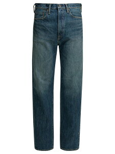�L���s�^�� KAPITAL �f�j�� �����Y �u���[ Jeans Monkey Cisco Straight Leg Jeans K2508LP014PRO Blue �֐� �������� 2026SS vi