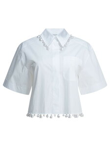 �}�b�N�X�}�[���X�|�[�c�}�b�N�X MAX MARA SPORTMAX �V���c ���f�B�[�X �z���C�g Shirts Casual shirt 2612111072600SPXCOGNAC001 White �֐� �������� 2026SS vi