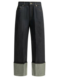 �W�o���V�B GIVENCHY �f�j�� ���f�B�[�X �u���[ Jeans Wide leg jeans BW51B9518M401 Blue �֐� �������� 2026SS vi