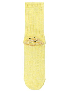 �L���s�^�� KAPITAL �C�� �\�b�N�X �����Y �C�G���[ Socks Rainbow Happy Heel Socks EK-1363XSAYELLOW Yellow �֐� �������� 2026AW vi