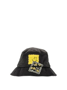 �L���s�^�� KAPITAL �n�b�g �X�q �����Y �u���b�N Hats Peckish Rainbowy bucket hat K2511XH547BLACK Black �֐� �������� 2025AW vi