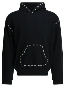 �L���s�^�� KAPITAL �X�E�F�b�g�V���c �g���[�i�[ �����Y �u���b�N Sweatshirts Marionette Hoodie EK-1677LCABLACK Black �֐� �������� 2025AW vi