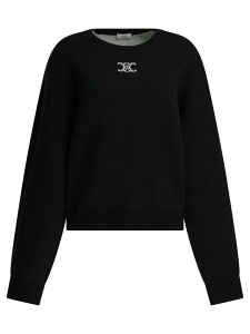 �Z���[�k CELINE �g���[�i�[ ���f�B�[�X �u���b�N Sweatshirts Sweatshirts RY0M40X73.38OF Black �֐� �������� 2026SS vi