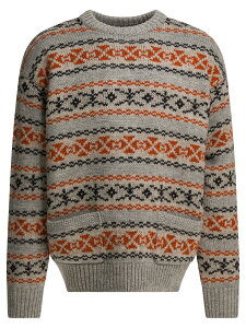 �L���s�^�� KAPITAL �Z�[�^�[ �j�b�g�E�F�A �����Y �O���[ Knitwear Yellowknife sweater K2509KN025ORANGE Grey �֐� �������� 2025AW vi