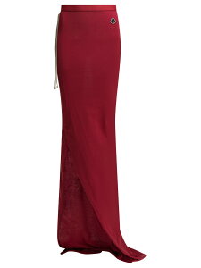 ���b�N �I�E�G���X RICK OWENS �X�J�[�g ���f�B�[�X ���b�h Skirts Long skirt Adjustable x Moncler MU01F8H0289AHD46E Red �֐� �������� 2026SS vi