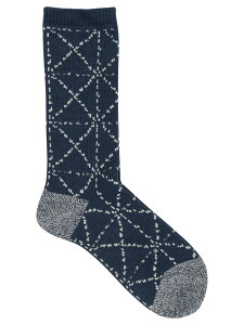 �L���s�^�� KAPITAL �C�� �\�b�N�X �����Y �u���[ Socks Sashiko Socks EK-1744XSANAVY Blue �֐� �������� 2025AW vi