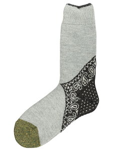 �L���s�^�� KAPITAL �C�� �\�b�N�X �����Y �O���[ Socks Yarns Heel Paisley Bandana Socks EK-553XSCBLACK Grey �֐� �������� 2026SS vi