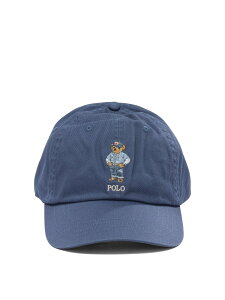 �|�� �����t ���[���� POLO RALPH LAUREN �n�b�g �X�q �����Y �u���[ Hats Polo Bear baseball cap 710A13276001LIGHT NAVY Blue �֐� �������� 2026SS vi