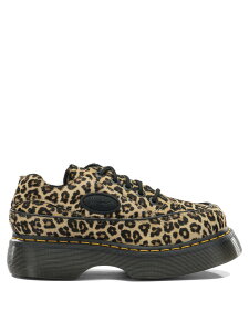 �h�N�^�[�}�[�`�� DR. MARTENS ���[�X�A�b�v�V���[�Y �h���X�V���[�Y ���f�B�[�X �x�[�W�� Lace-up shoes Buzz lace-ups Pony skin 41011200LIGHT TAN MINI LEOPARD SPOT HA Beige �֐� �������� 2026SS vi