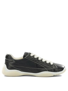 �v���_ PRADA �X�j�[�J�[ ���f�B�[�X �u���b�N Sneakers Leather sneaker 1E942N038F0632 F 025 Black �֐� �������� 2025AW vi