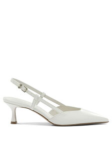 �Z���W�I���o���e SERGIO LEVANTESI �n�C�q�[�� �p���v�X ���f�B�[�X �z���C�g High heels Elsa 50mm slingback ELSA6-EDTRYDE LATTE White �֐� �������� 2026SS vi