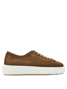 �T���g�[�j SANTONI �X�j�[�J�[ ���f�B�[�X �u���E�� Sneakers Clean Row low top sneakers WBCD61355BARTEYAC40C40 Brown �֐� �������� 2026SS vi