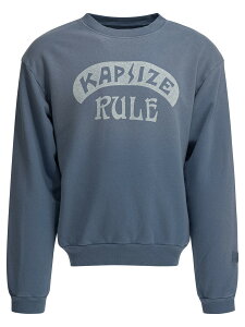 �L���s�^�� KAPITAL �X�E�F�b�g�V���c �g���[�i�[ �����Y �u���[ Sweatshirts Kapisize Rule crewneck sweatshirt K2511LC160SAX Blue �֐� �������� 2026SS vi