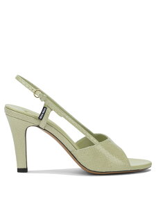 �~���E �~���E MIU MIU �n�C�q�[�� �p���v�X ���f�B�[�X �O���[�� High heels Ayers slingback sandals 5X547E0XPF0362 F 085 Green �֐� �������� 2025AW vi