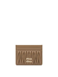 �~���E �~���E MIU MIU �J�[�h�z���_�[ ���z ���f�B�[�X �u���E�� Wallets and Card Holders Matelasse nappa leather card holders 5MC076AFPPF098L Brown �֐� �������� 2026SS vi
