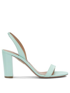 �A�N�A�Y�[�� AQUAZZURA �T���_�� ���f�B�[�X �u���[ Sandals So Nude Block 85mm heeled sandals SNBMIDS0NAPSRZ Light blue �֐� �������� 2026SS vi