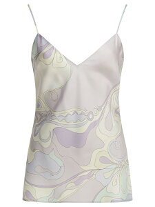 �G�~���I �v�b�` EMILIO PUCCI T�V���c �g�b�v�X ���f�B�[�X �p�[�v�� T-shirts and tops Orchidee casual top 5URM055U731015 Purple �֐� �������� 2026SS vi
