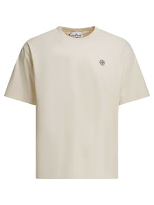 �X�g�[�� �A�C�����h STONE ISLAND T�V���c �����Y �z���C�g T-shirts Crew-neck T-shirt with Compass logo 2100030S0115V0093 White �֐� �������� 2026SS vi