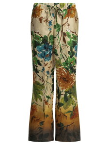 �T�}���T�X�� SAMANTHA SUNG �Y�{�� �p���c ���f�B�[�X �x�[�W�� Trousers Trousers PIGIAMA PANTORIENTAL FLOWER OMBRECAMEL Beige �֐� �������� 2026SS vi