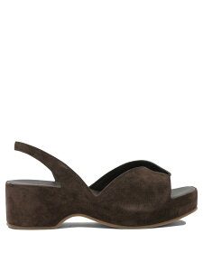 �f���J���� DEL CARLO �T���_�� ���f�B�[�X �u���E�� Sandals Sandals 11730HORUSSOFTY CAFFE Brown �֐� �������� 2026SS vi