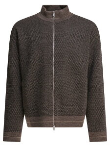 ���]�� �}���W�F�� MAISON MARGIELA �Z�[�^�[ �j�b�g�E�F�A �����Y �u���E�� Knitwear Wool zipper sweater S67HP0033M13183001J Brown �֐� �������� 2026SS vi