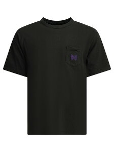 �j�[�h���X NEEDLES T�V���c �����Y �u���b�N T-shirts Pocket Tee Crew-neck T-shirt SX444G-Black Black �֐� �������� 2026SS vi