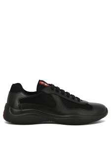 �v���_ PRADA �X�j�[�J�[ �����Y �u���b�N Sneakers America's Cup low top sneakers 4E34006GWF0002 F G000 Black �֐� �������� 2026AW vi